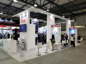 Idea International constructed the UK pavilion at EVS 2018 in Kobe, Japan. The theme was “leading a smart society with new mobility.” EVS is the largest international exhibition for all fields related to electric vehicles, exploring intelligence and connectivity.