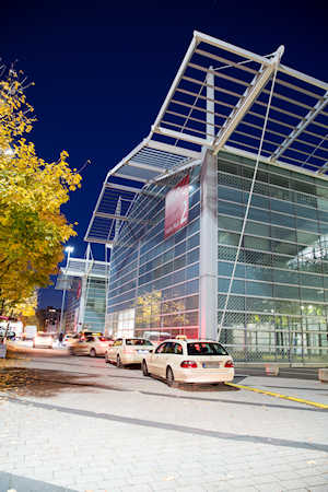 Messe München is a sleek, sustainability-forward venue with one of the world's largest photovoltaic rooftop systems sitting atop several exhibition halls - ©Messe München GmbH